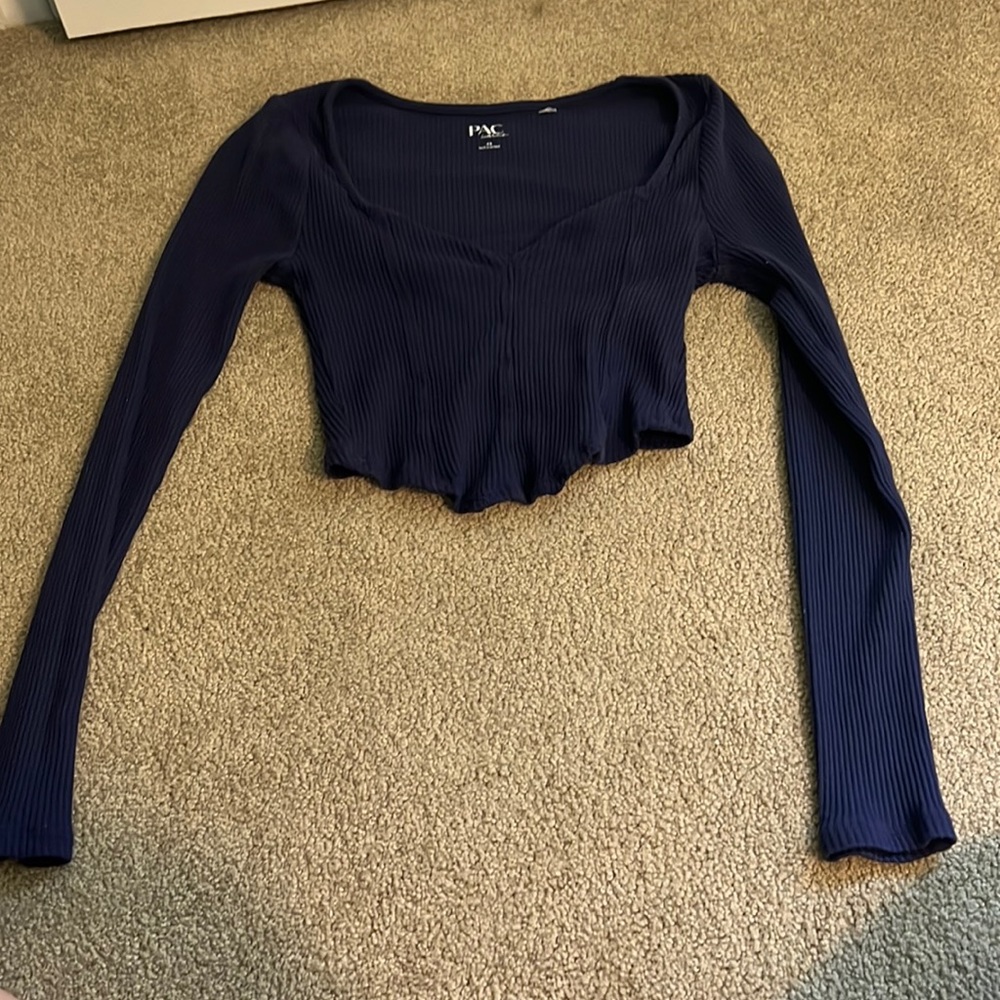Navy Blue Pacsun xs shirt long sleeve